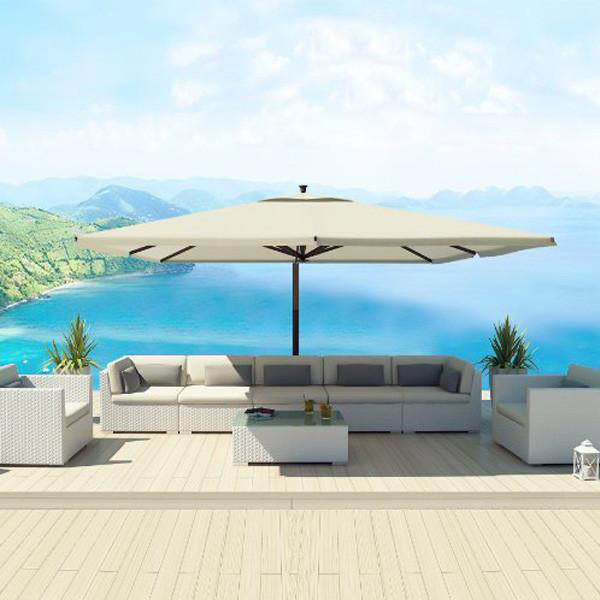 Outdoor Wicker Sofa - White Knight