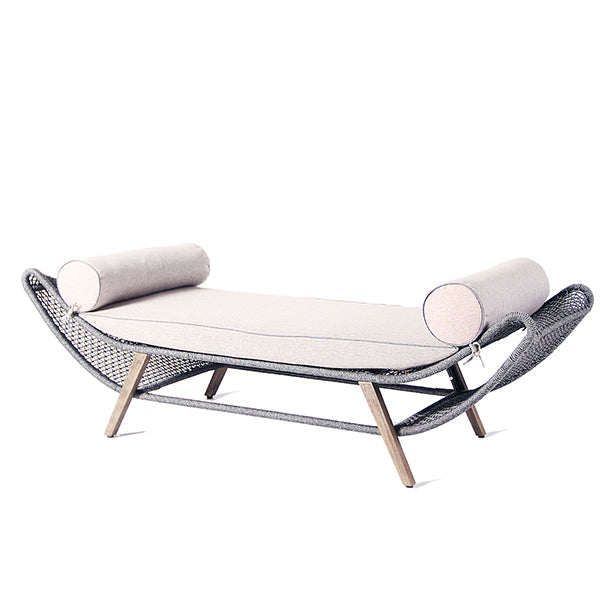 Outdoor Braided & Rope Couch - banana