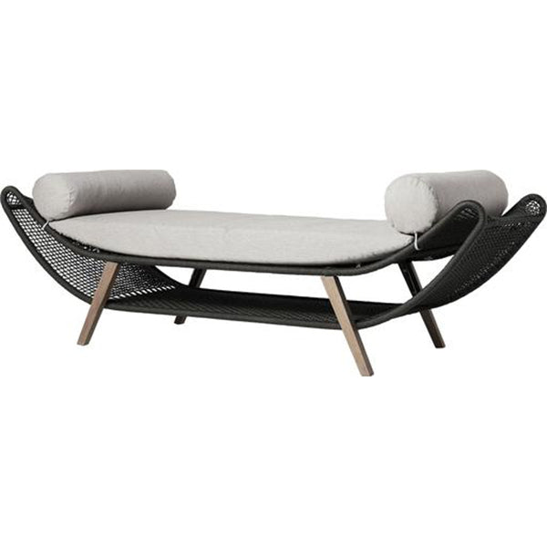 Outdoor Braided & Rope Couch - banana