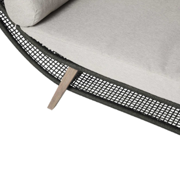 Outdoor Braided & Rope Couch - banana