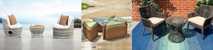 Outdoor Wicker Dining Sets | Patio / Terrace Furniture | विकर आउटडोर डाइनिंग सेट