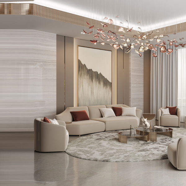 Fully Upholstered Indoor Furniture - Sofa Set - Linsy