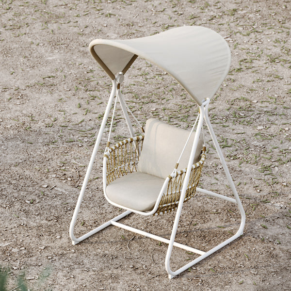 Hanging Swing, Balcony Swing, Garden Swing Chair- Gusta Single and Double Seater- With - Stand - Braided & Rope