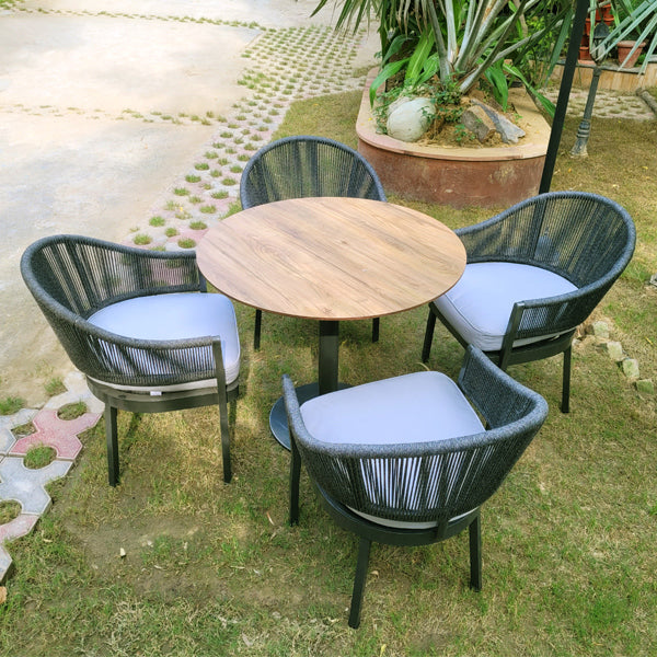 Outdoor Braided & Rope Coffee Set - Marinera