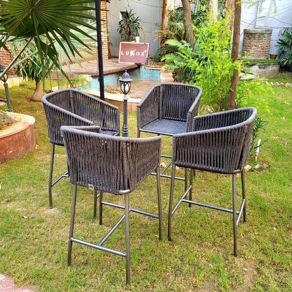 Outdoor Furniture Braided, Rope & Cord Bar Chair - Aniriksn - Ready Stock Sale
