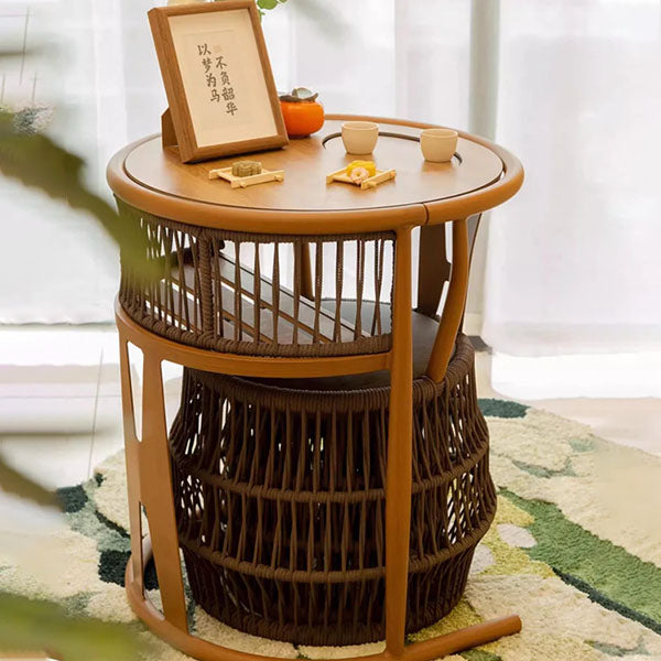 Outdoor Braided & Rope Coffee Set - Arcus