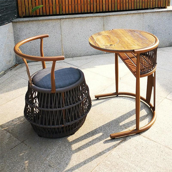 Outdoor Braided & Rope Coffee Set - Arcus