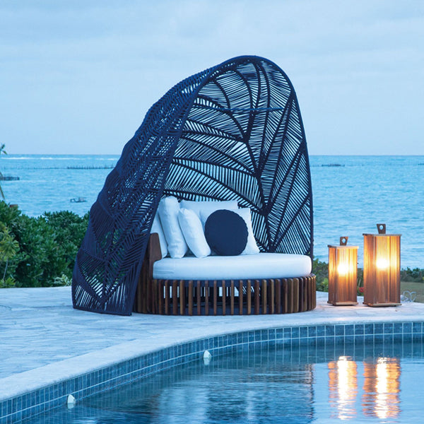 Outdoor Braided & Rope Daybed - Peak
