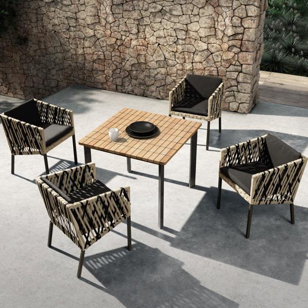 Outdoor Braided & Rope Coffee Set - Cesca