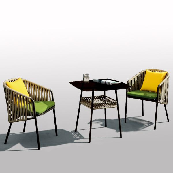 Outdoor Braided & Rope Coffee Set - Neptune