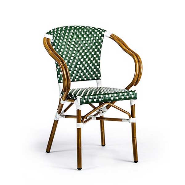 Classic French Bistro Cane & Wicker Furniture - Coffee Chair - Aosta