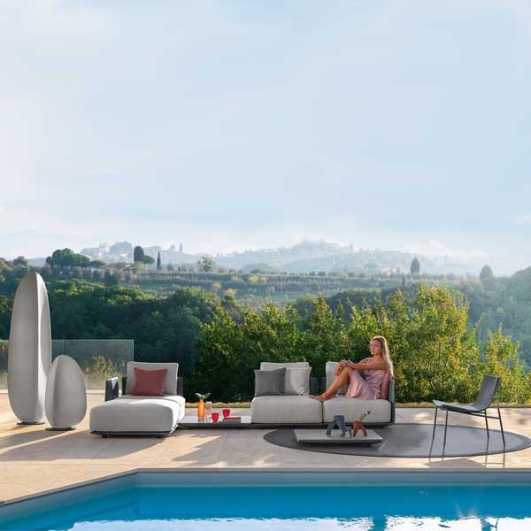 Fully Upholstered Outdoor Furniture - Sofa Set - Melena