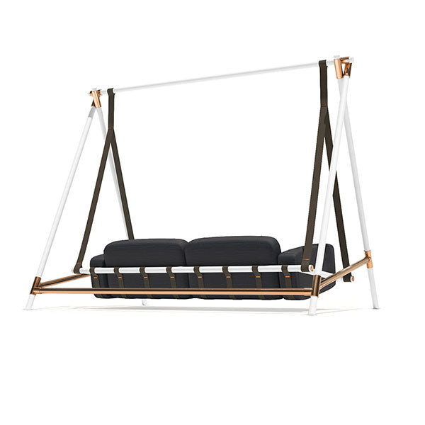 Hanging Swing, Balcony Swing, Garden Swing Chair- Lancy Single and Double Seater- With - Stand - Braided & Rope