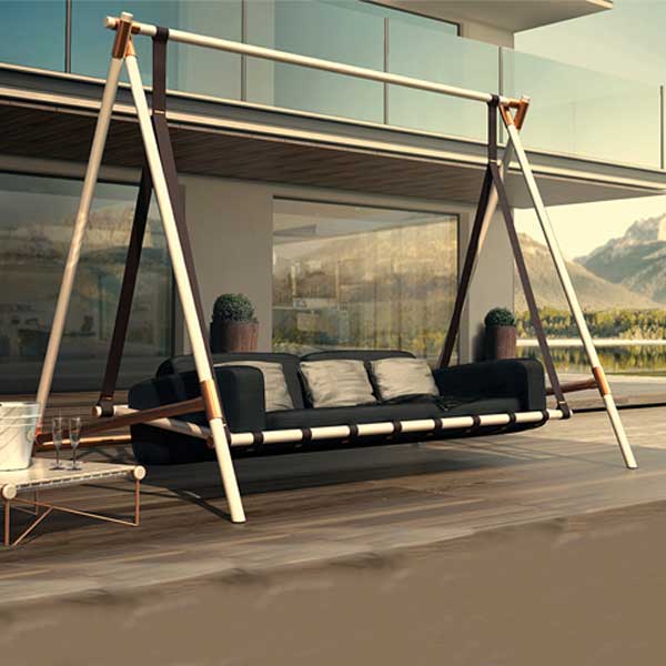 Hanging Swing, Balcony Swing, Garden Swing Chair- Lancy Single and Double Seater- With - Stand - Braided & Rope
