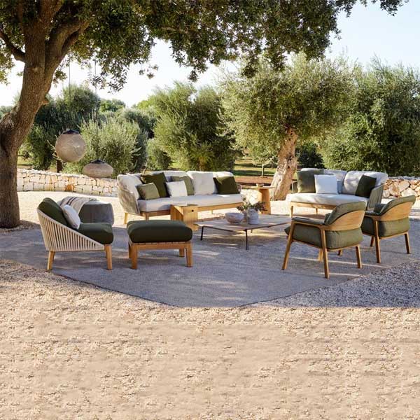 Luxurious Outdoor furniture - Buy Affordable 5 seater Outdoor Braid Rope sofa set with centre table - Buy Outdoor Sofa - Blessy From LUXOX INDIA - Outdoor Lounge Chair for garden, terrace and balcony
