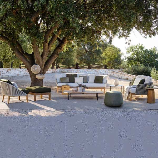 Luxurious Outdoor furniture - Buy Affordable 5 seater Outdoor Braid Rope sofa set with centre table - Buy Outdoor Sofa - Blessy From LUXOX INDIA - Outdoor Lounge Chair for garden, terrace and balcony