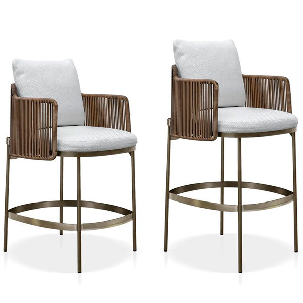 Outdoor Braided & Rope Coffee Set - Mateo 
