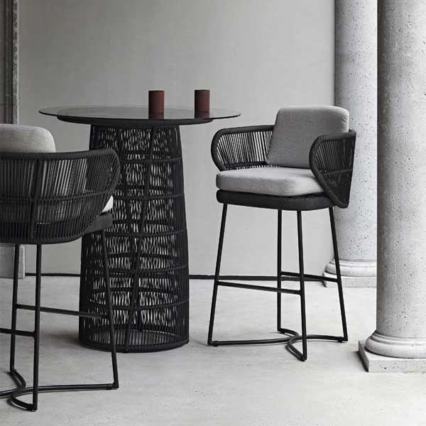 Outdoor Braided, Rope & Cord Bar Chair - Mercure 