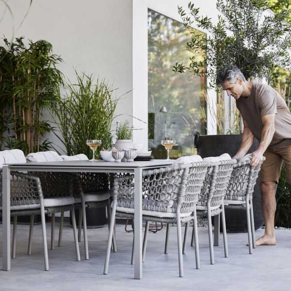 Outdoor Braided & Rope Coffee Set - Aidan 