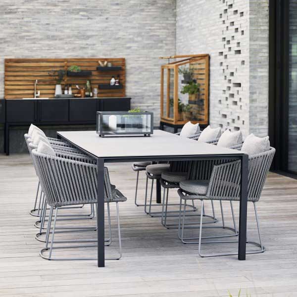 Outdoor Braided & Rope Coffee Set - Italian