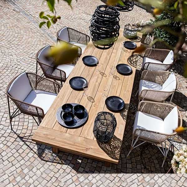 Outdoor Braided & Rope Coffee Set - Lodz