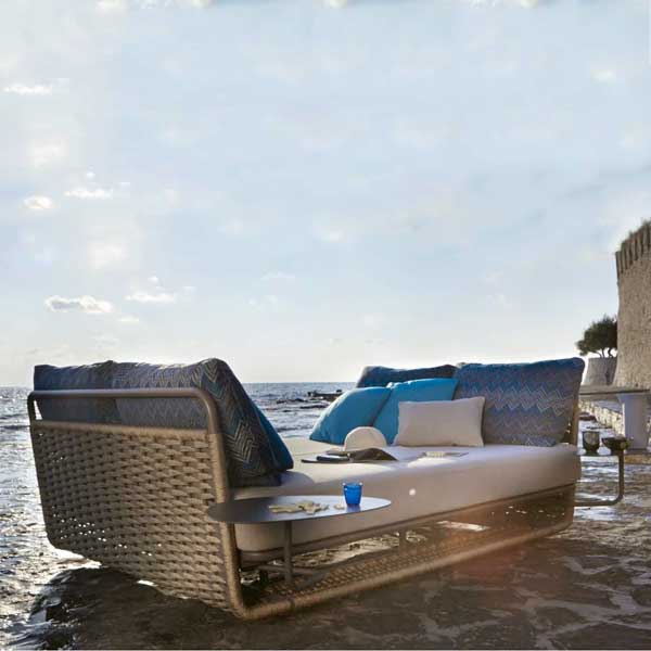 Outdoor Braided, Rope & Cord Daybed - Golden