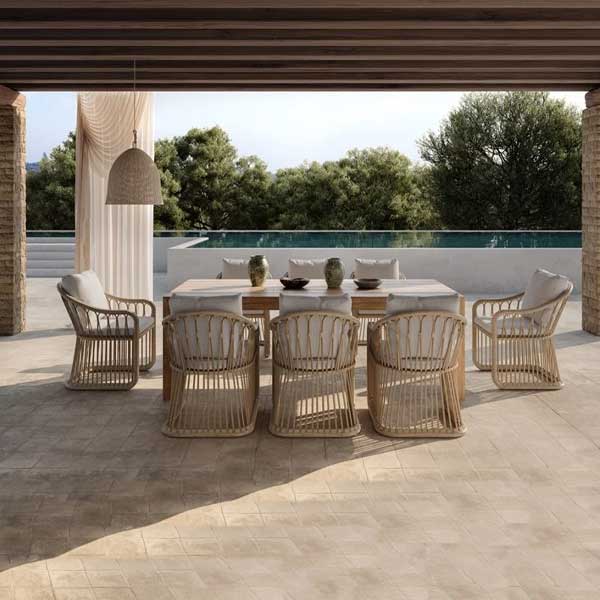 Outdoor Braided & Rope Coffee Set - Alis