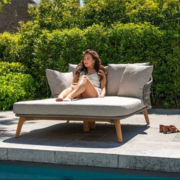 Outdoor Braided & Rope Daybed - Amelia