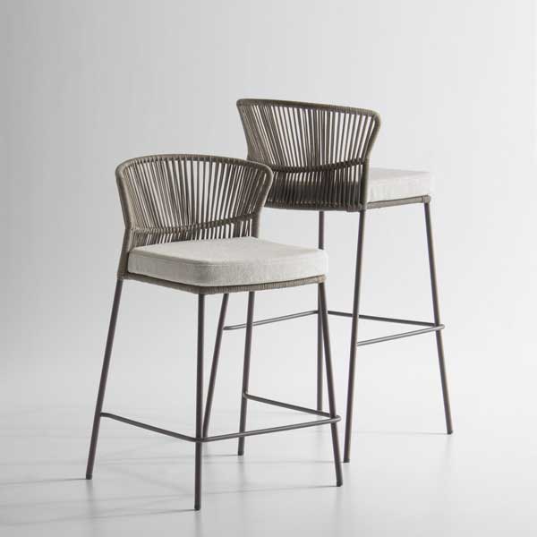 Outdoor Braided, Rope & Cord Bar Chair - Elegante
