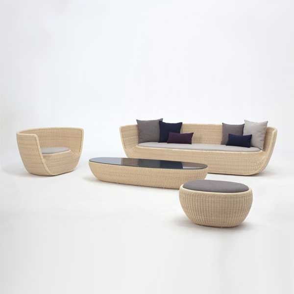 Outdoor Furniture - Wicker Sofa -Caspian