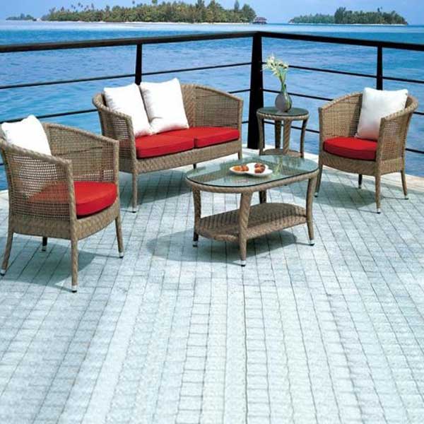 Outdoor Furniture - Wicker Sofa - Scotland Prime 