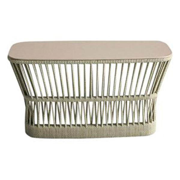 Outdoor Furniture Patio Braid & Rope Coffee Table & Center Table - Cliff