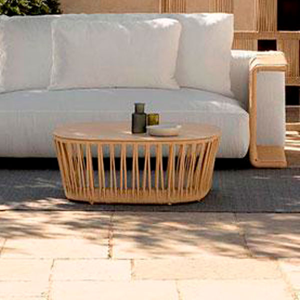 Outdoor Furniture Patio Braid & Rope Coffee Table & Center Table - Cliff