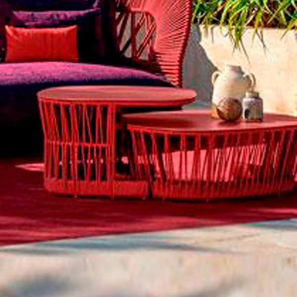 Outdoor Furniture Patio Braid & Rope Coffee Table & Center Table - Cliff