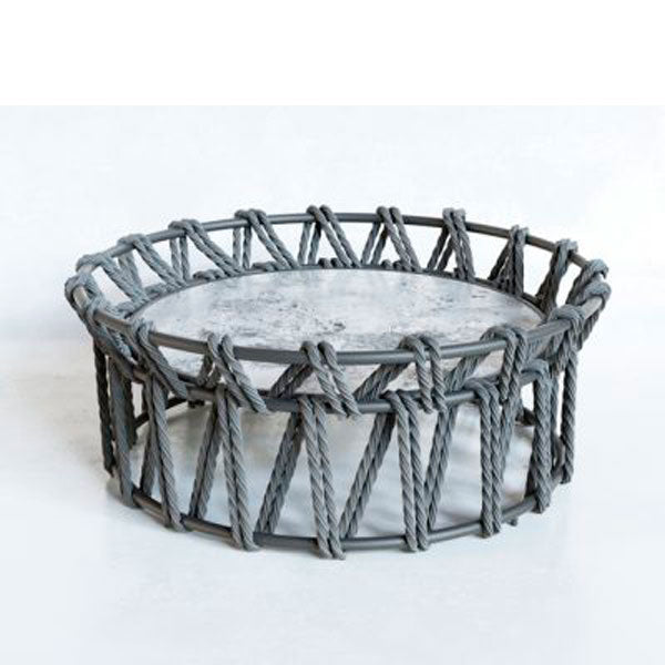 Outdoor Patio Braid & Rope Coffee Table & Center Table - Deneme