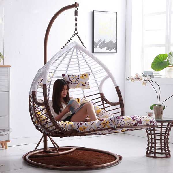 Outdoor Wicker - Swing With Stand - Corsica