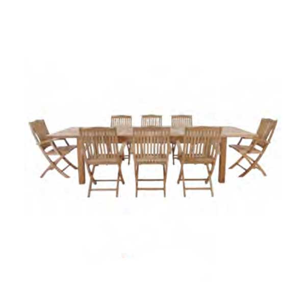 Outdoor Wood - Dining Set - Cross Prime