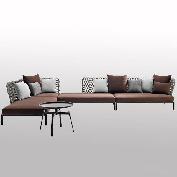 Outdoor Braided & Rope Sofa - Leroc