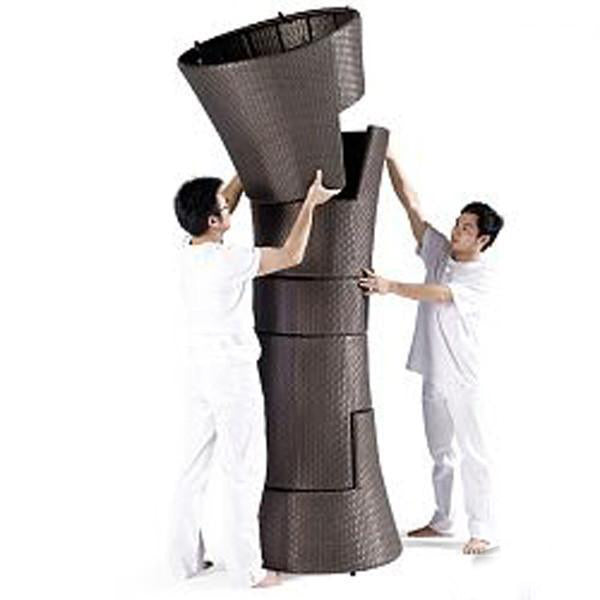 Outdoor Wicker Garden Set - Cubes