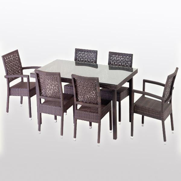 Outdoor Wicker Garden Set - Dine