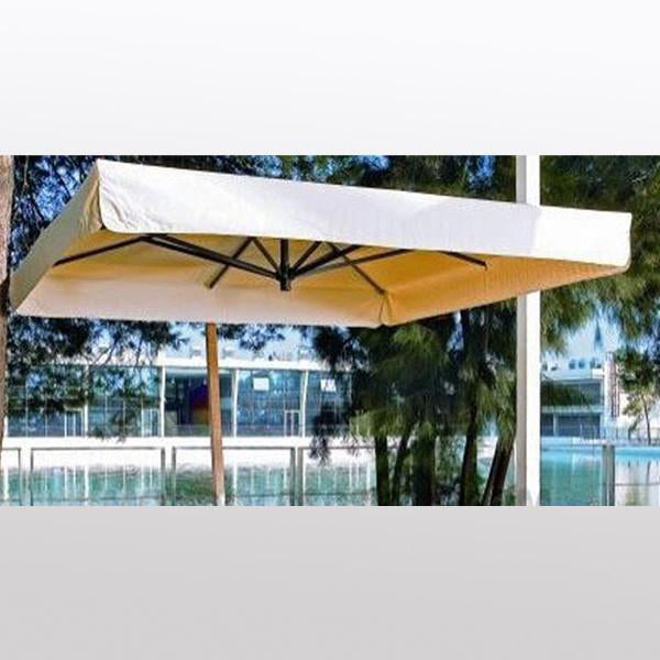 Outdoor Wicker Sun Lounger - Umbrella