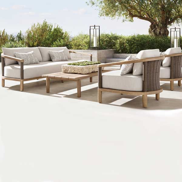 Outdoor Furniture Braided, Rope & Cord, Sofa - Wooden Hawain