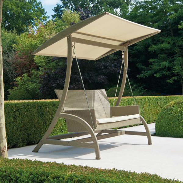 Outdoor Wicker Two Seater Swing - Play