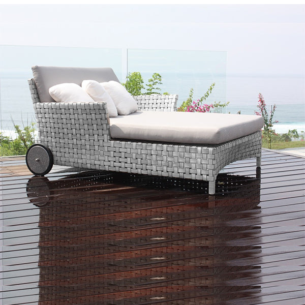 Outdoor Braided & Rope Sunlounger - Ceilo