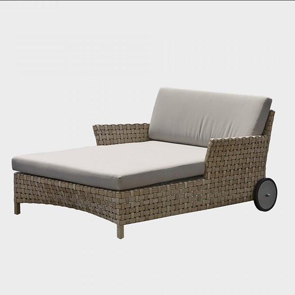 Outdoor Braided & Rope Sunlounger - Ceilo