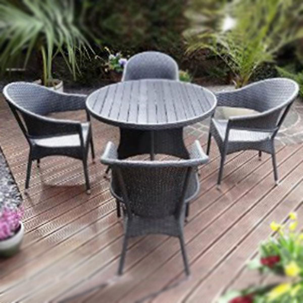 Wicker Garden Set - Ecolite Alpha